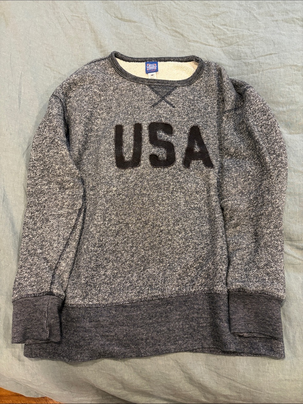 J Crew - Ebbets Field- USA Crewneck Sweatshirt - Blue